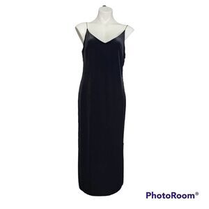 Buffalo David Bitton dress L Y2K black velvet event Party Elegant